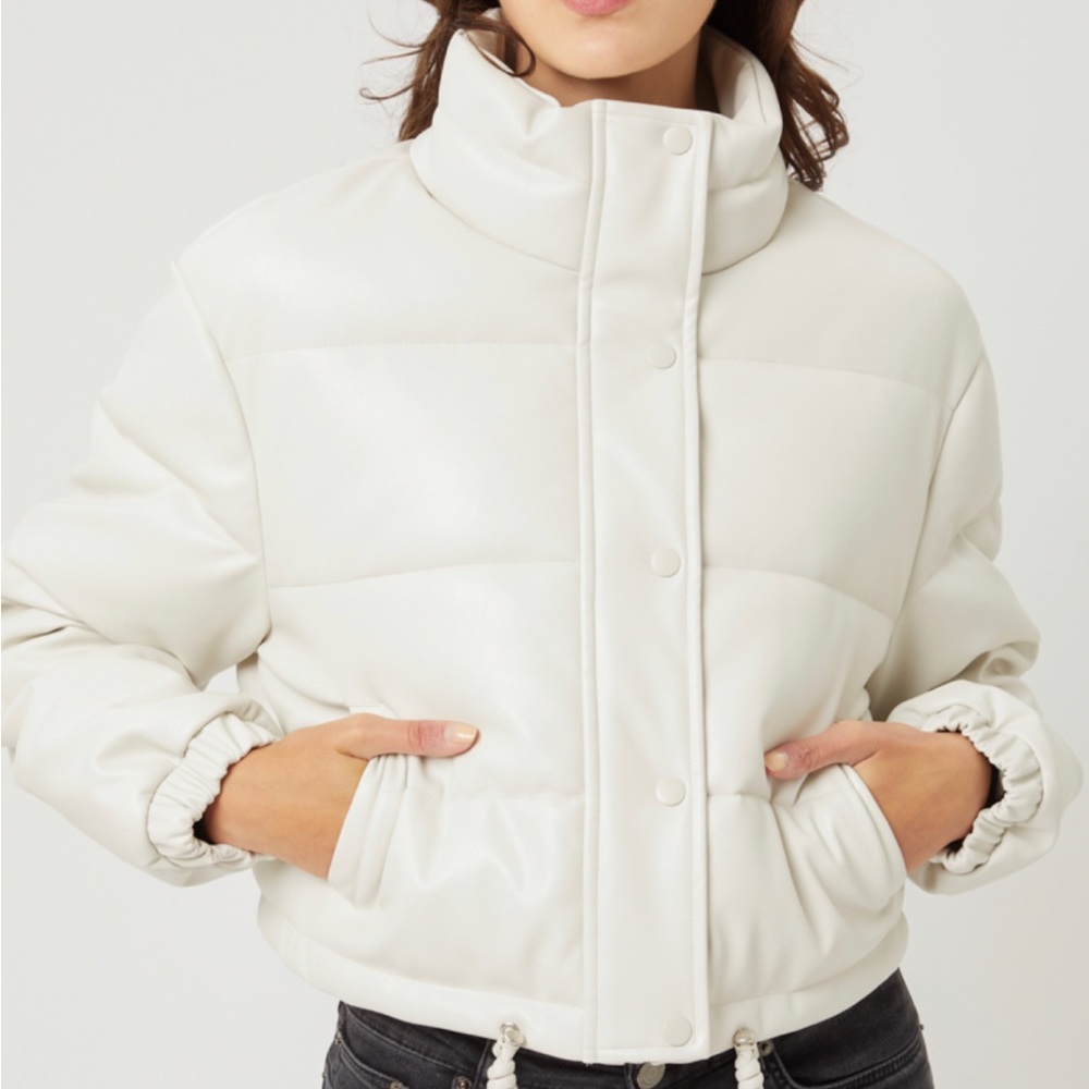 Ivory white puffer jacket